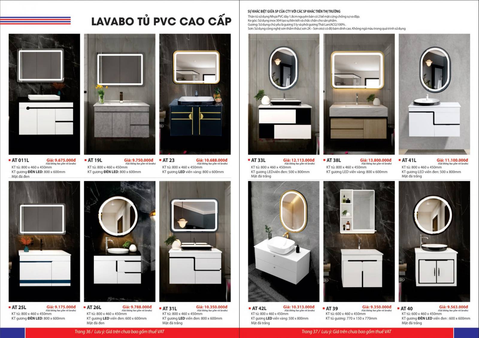 Catalogue và Bảng giá Thiết bị vệ sinh PROXIA mới nhất 2025 /Page 19